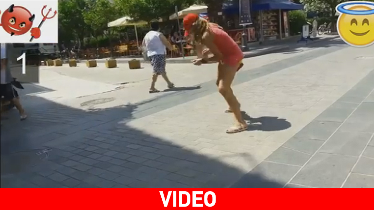 Κοινωνικό πείραμα στην αγορά της Μύρινας – Όταν τα χρήματα πέφτουν στο πλακόστρωτο….