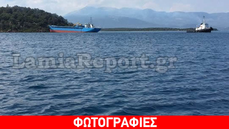 Λιχαδονήσια: Ρυμουλκήθηκε το πλοίο που… βγήκε στη στεριά