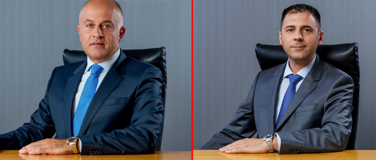 Αριστερά ο Δημήτρης Παπαδάκος και δεξιά ο Γιώργος Τόκας...