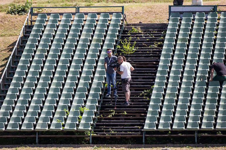 Εργασία στην πίστα Hungaroring...
