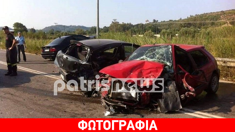 Καραμπόλα με τρεις τραυματίες στην Ε.Ο. Πύργου-Ολυμπίας