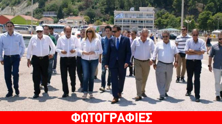 Επίσκεψη Γεννηματά στο λιμάνι του Κατακόλου