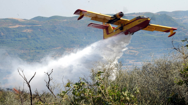 Τιμήθηκε το πλήρωμα του Canadair που έπεσε στα Δερβενοχώρια