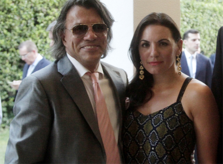 Ο Ηλίας Ψινάκης και η Όλγα Κεφαλογιάννη