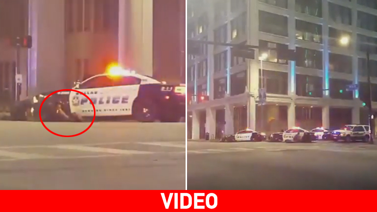 Εικόνες πανικού στο κέντρο του Ντάλας – Τα πρώτα λεπτά μετά την εκτέλεση των αστυνομικών Εικόνες πανικού στο κέντρο του Ντάλας – Τα πρώτα λεπτά μετά την εκτέλεση των αστυνομικών