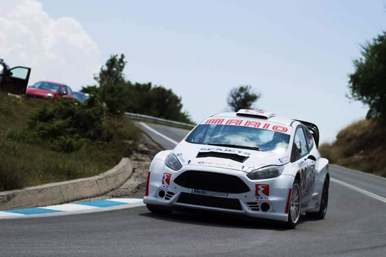 Το Ford Fiesta RS WRC του 'Mario' έκανε την εμφάνισή του και προκάλεσε τον θαυμασμό των φιλάθλων...