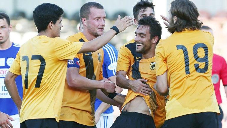 «Καθάρισε» ο Λαμπρόπουλος, για την ΑΕΚ, 1-0 τη Βίγκρι