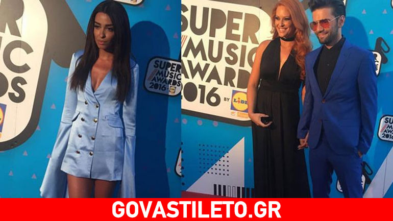 Λαμπερές παρουσίες στο κόκκινο χαλί των Super Music Awards της Κύπρου