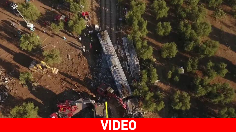 Ιταλία: Drone πέταξε πάνω από τον τόπο του σιδηροδρομικού δυστυχήματος