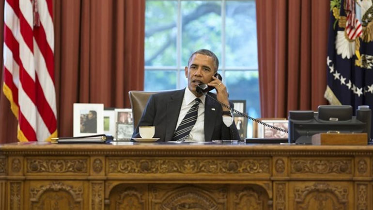 Τηλεφωνική επικοινωνία Ομπάμα-Μέι