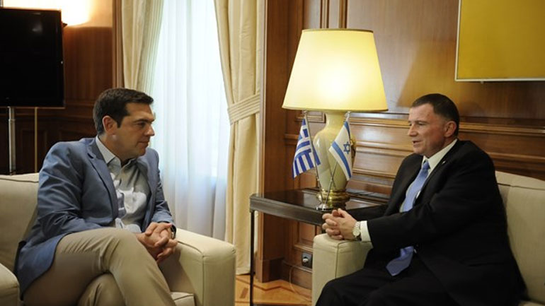 Συνάντηση Τσίπρα με τον πρόεδρο του κοινοβουλίου του Ισραήλ