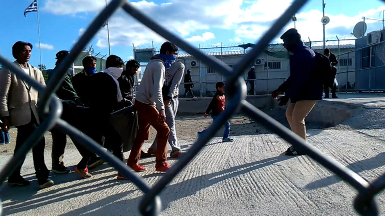 Συλλήψεις Αφγανών στο hot spot της Μόριας