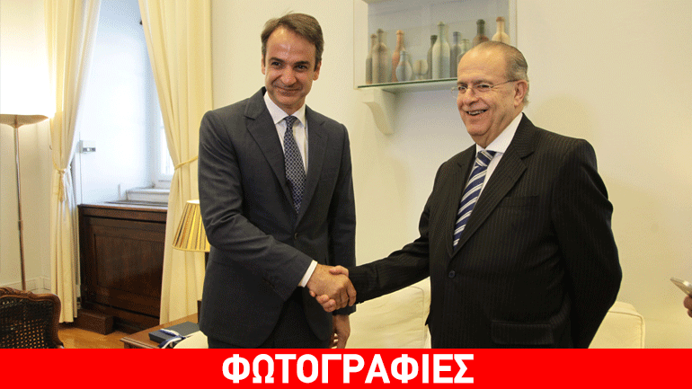Συνάντηση Κυρ. Μητσοτάκη με τον υπουργό Εξωτερικών της Κύπρου