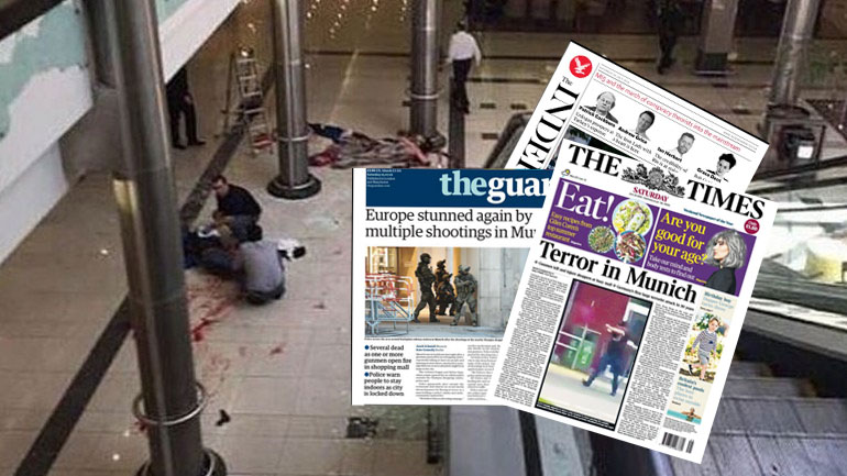 Τα πρωτοσέλιδα της Ευρώπης για το μακελειό στο Μόναχο