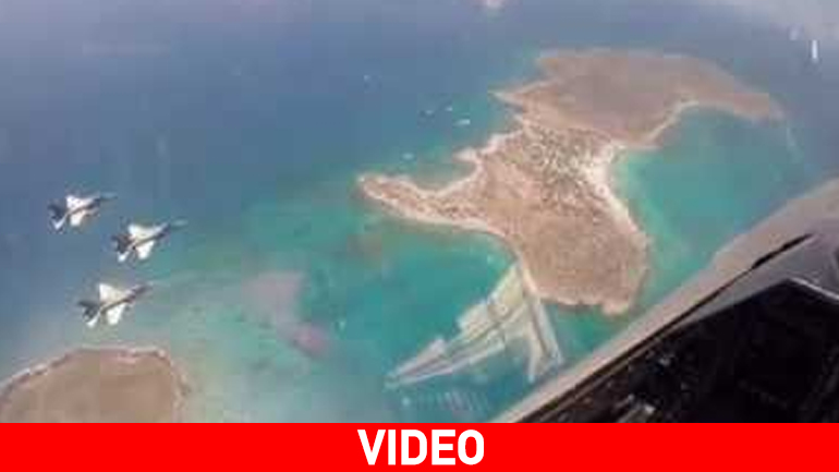 F16 πάνω από το Γαϊδουρονήσι