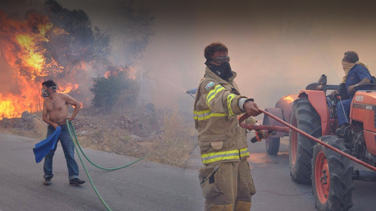 Η Χίος στις φλόγες