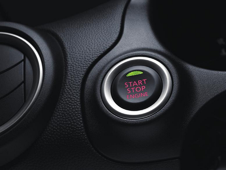 Κουμπί start - stop για εκκίνηση και σβήσιμο του κινητήρα...