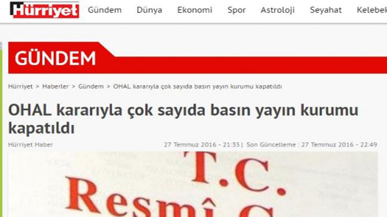 Τουρκία: Τα ΜΜΕ που αποφάσισε να κλείσει ο Ερντογάν