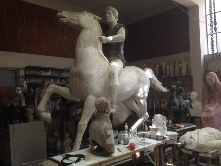 Το πρωτότυπο γύψινο έργο 