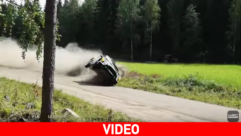 Εκπληκτικές τούμπες στο Ράλι Φινλανδίας