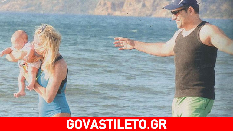 Στην Κρήτη η Κατερίνα Καραβάτου με την οικογένειά της!