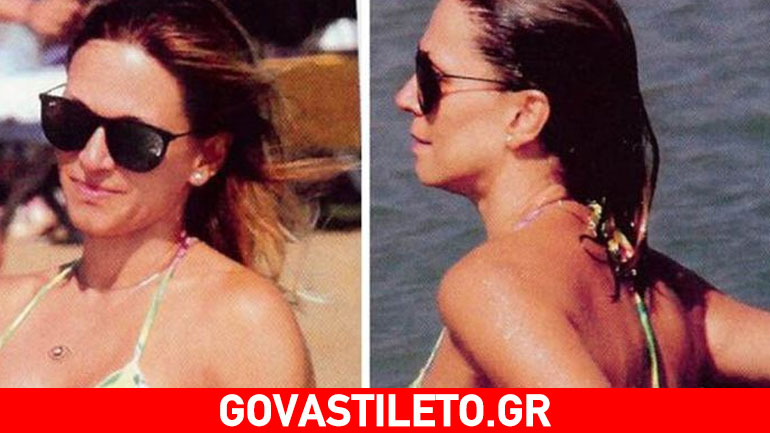 Έλλη Κοκκίνου: Κόβει την ανάσα με το φλοράλ μπικίνι της στην Πάρο