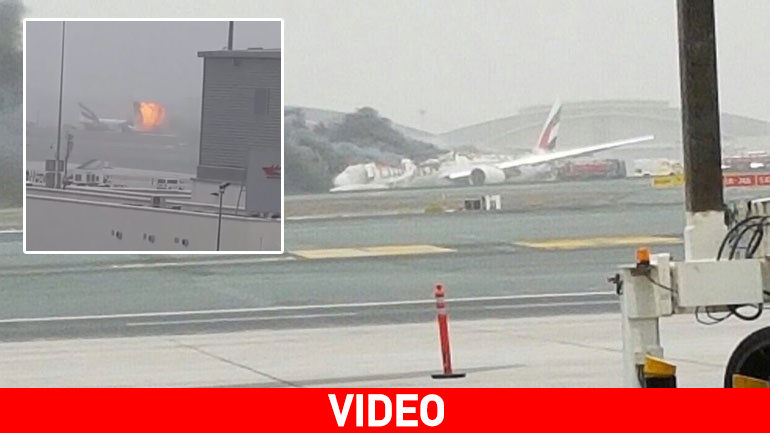 Βίντεο – ντοκουμέντο από την ανάφλεξη αεροσκάφους της Emirates στο Ντουμπάι