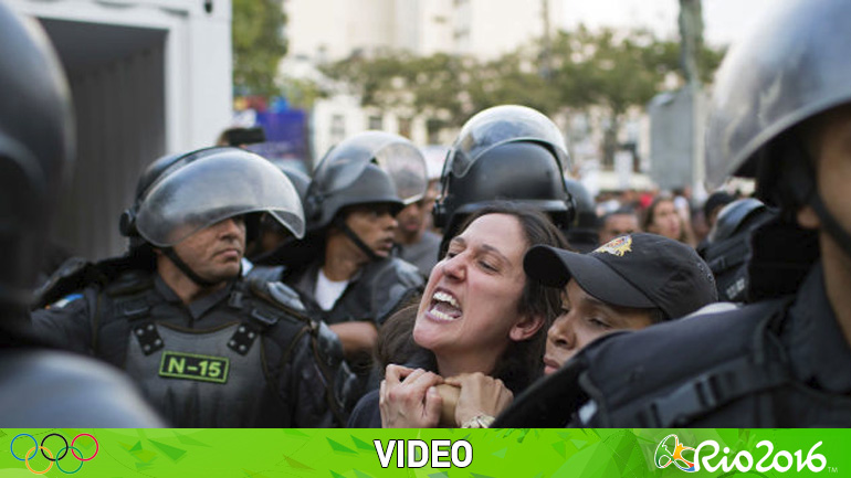 Χρήση χημικών στη λαμπαδηδρομία του Ρίο