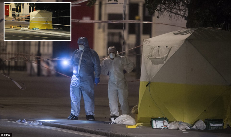 Ένθετη: Η σκηνή που στήθηκε στο σημείο όπου έχασε τη ζωή της η 60χρονη