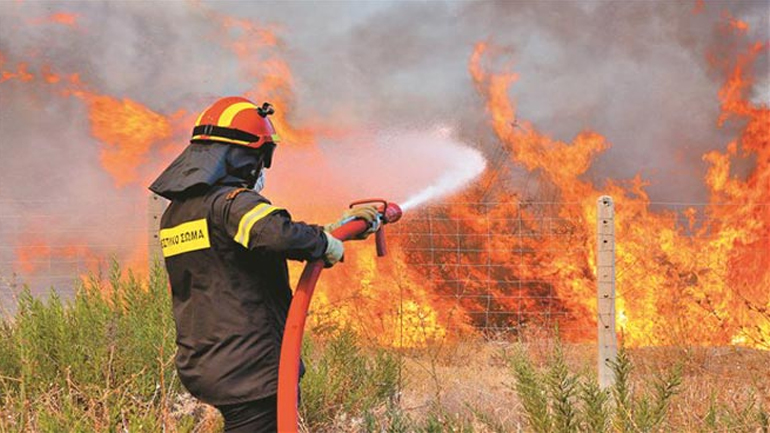 Πυρκαγιά σε αγροτική έκταση στη Βένιζα Μεγάρων