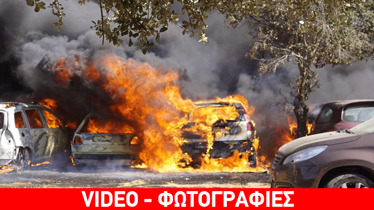 Στάχτη και αποκαΐδια έγιναν 422 αυτοκίνητα σε πάρκινγκ