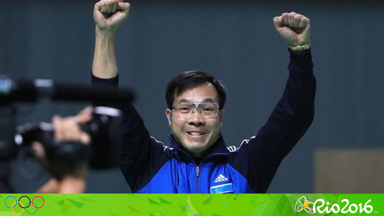 Σκοποβολή: Ο Χοάνγκ το χρυσό μετάλλιο στα 10μ. αεροβόλο πιστόλι ανδρών Σκοποβολή: Ο Χοάνγκ το χρυσό μετάλλιο στα 10μ. αεροβόλο πιστόλι ανδρών