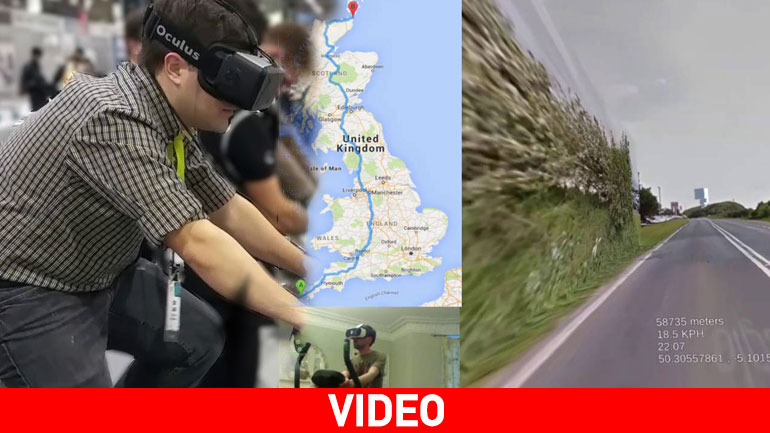 Άσκηση με ποδήλατο στο σπίτι και εικονική πραγματικότητα!