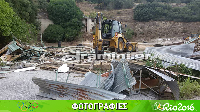 Κατεδάφισαν το προσωρινό σκοπευτήριο όπου έκανε προπονήσεις η Αννα Κορακάκη