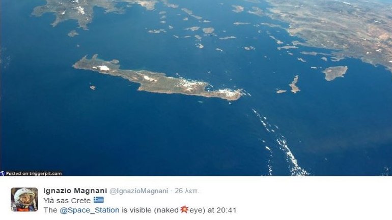 Ο Ιταλός αστροναύτης που αγάπησε την Κρήτη!