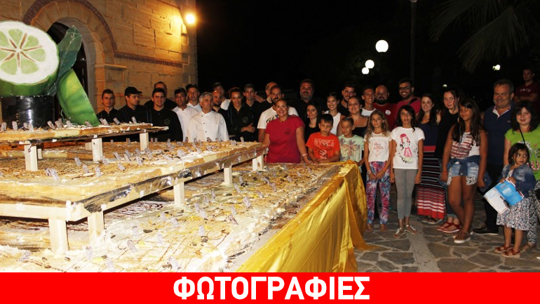 Κρήτη: Εντυπωσιακή τούρτα μισού τόνου παρασκευάστηκε στον Μυλοπόταμο!
