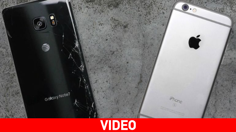 Samsung Galaxy Note7 vs iPhone 6s: Ποιο είναι πιο ανθεκτικό στις πτώσεις;