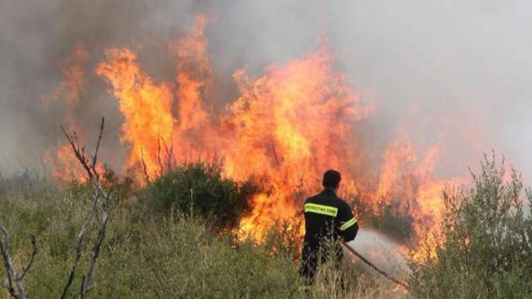 Πυρκαγιά στο Πολύνερο Καβάλας