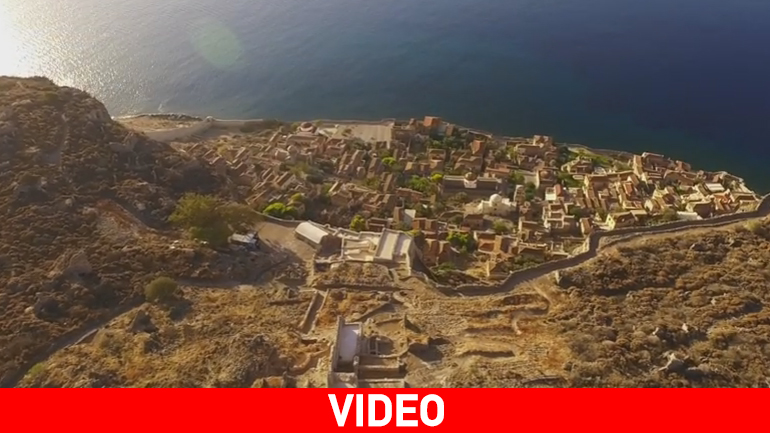 Το Κάστρο της Μονεμβασιάς από… ψηλά!