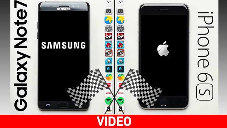 iPhone 6s vs Samsung Galaxy Note7: Ποιο είναι πιο γρήγορο;