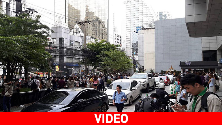 Βίντεο από τη στιγμή του σεισμού 6.8 ρίχτερ που ταρακούνησε τη Μιανμάρ