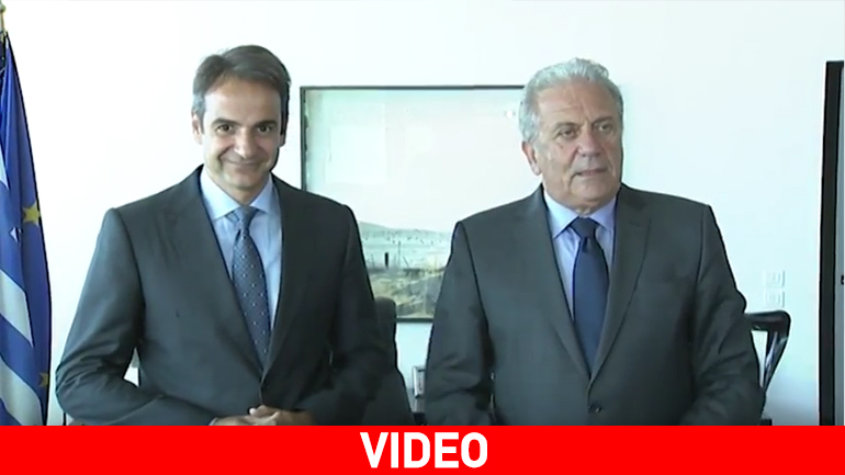 Για προσφυγικό και ζητήματα ασφαλείας συζήτησαν Μητσοτάκης-Αβραμόπουλος