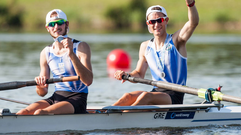 Κωπηλασία: Ασημένιοι στο Παγκόσμιο του Ρότερνταμ οι Πέτρου-Ντούσκος