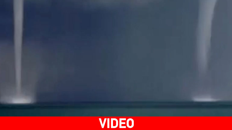 Θαλάσσιοι σίφωνες σχηματίστηκαν σε λίμνη στην Κίνα