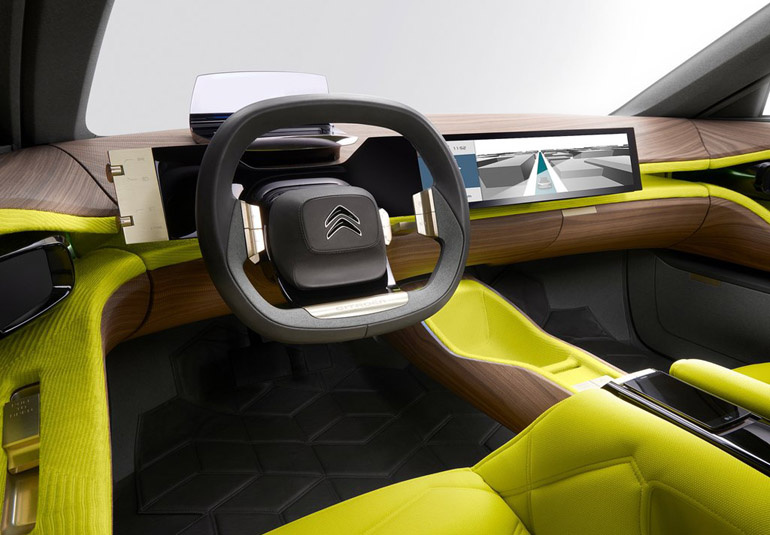 Το εσωτερικό αυτό ανήκει σε γαλλικό πρωτότυπο της Citroen που θα παρουσιαστεί επίσημα σε ένα περίπου μήνα
