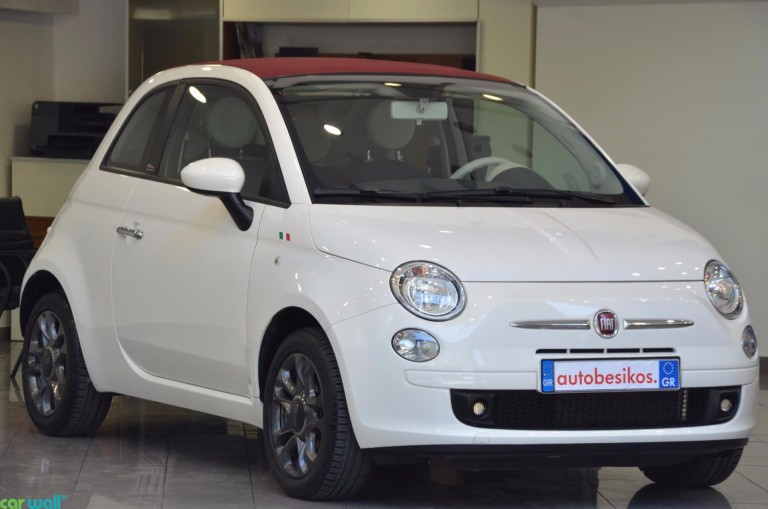 Fiat 500 1.2 cabrio: Καινούργιο στα 16.290 ευρώ. Μεταχειρισμένο με 13.200 χλμ. στα 12.500 ευρώ