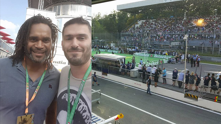 Formula 1 και ποδόσφαιρο με Καρεμπέ στη Μόντσα