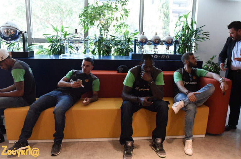 Οι μπασκετμπολίστες του Παναθηναϊκού