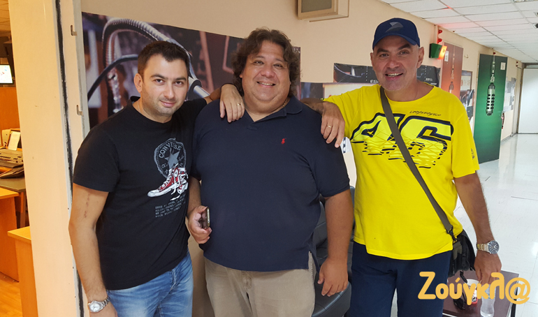 Από αριστερά Βασίλης Σαρημπαλίδης, Πάρις Ποντίκας και Νίκος Σάλτας...