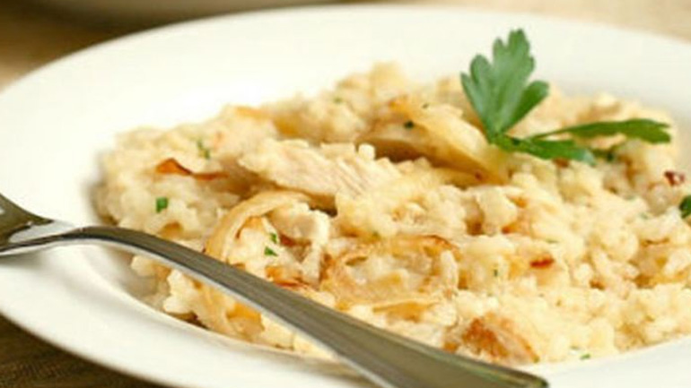 Ριζότο με κοτόπουλο και παρμεζάνα